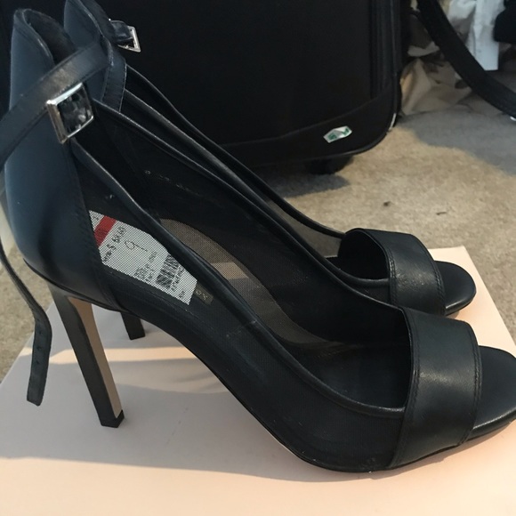 BCBG Shoes - BCBG black open toe heels BCBG Shoes - BCBG black open toe heels